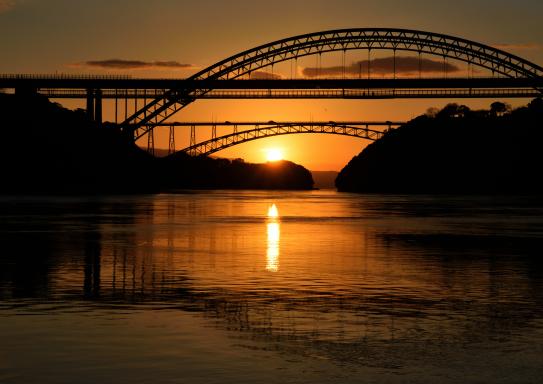 Saikai Bridge & Shin-Saikai Bridge (Nagaskai Sunset Photo Contest 2016 - Road/Bridge Category Highest Award)