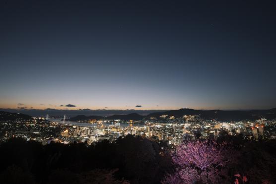 Kazagashira Park(Night View)5©NAGASAKI CITY