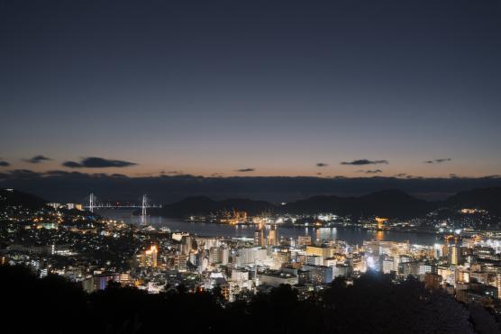 Kazagashira Park(Night View)6©NAGASAKI CITY